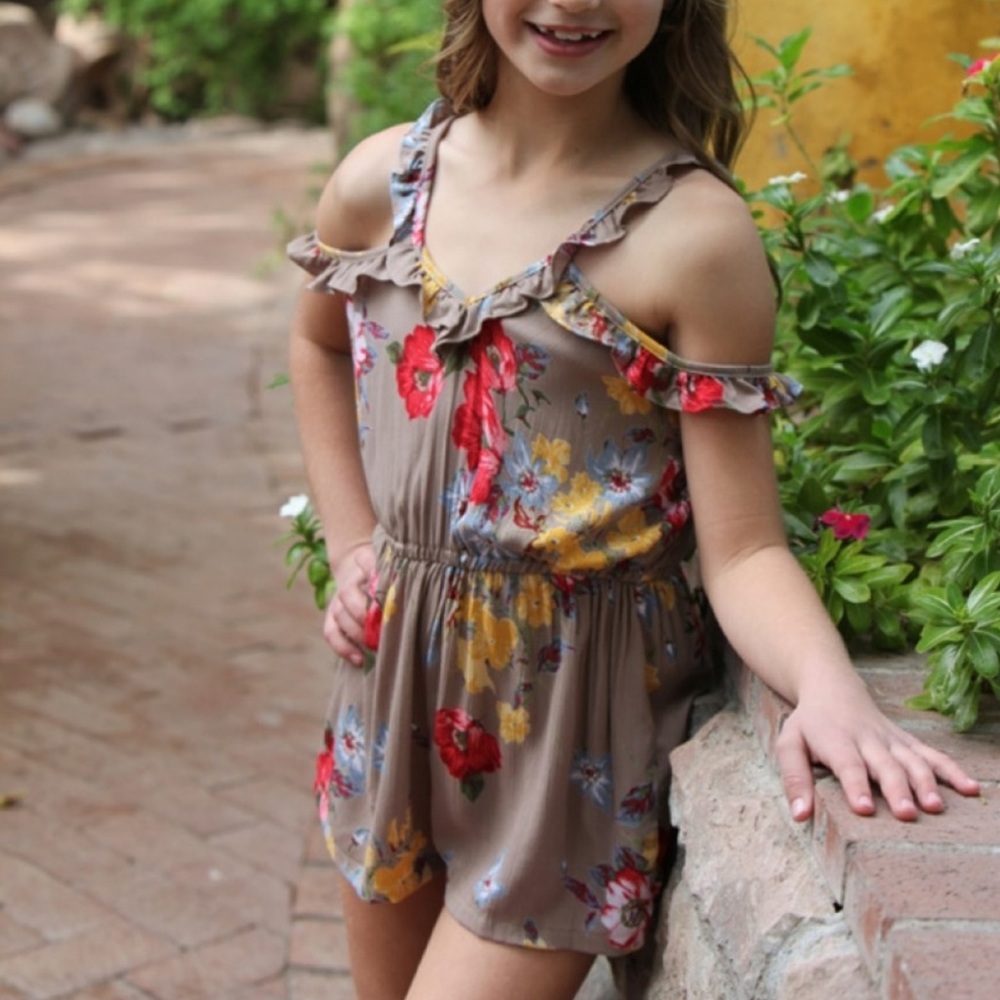 Girl’s Floral Romper